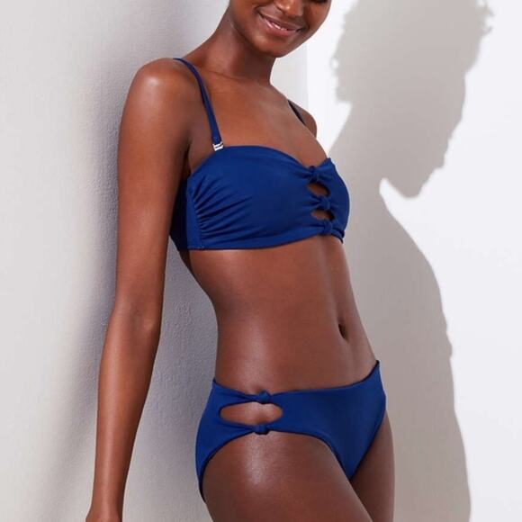 LOFT Other - LOFT Blue Beach Knotted Hipster Bikini Bottom